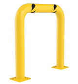 Vestil Steel High Profile Machinery and Rack Guard - 36 In. x 36 In. x 4 In. - Yellow