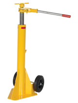 Vestil Steel Ratchet Trailer Stabilizing Jack - 100,000 lb Static - Yellow