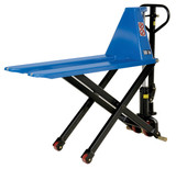 Vestil Steel Hand Pump Tote Lift - 58 In. x 21 In. x 50 In. 3000 lb - Blue