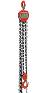 Vestil Steel Manual Chain Hoist - 10 Ft. Lift 4,000 lb - Orange