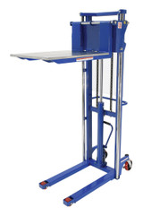 Vestil Steel Portable Foot Pump Hefti-Lift - 51 In. x 79-3/8 In. 1500 lb - Blue