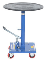 Vestil Steel - 24 In. Round Top Hydraulic Post Table 200 lb - Blue