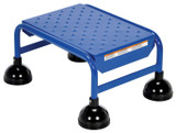 Vestil Steel Commercial Spring Loaded Ladders - 1 Perforated 16 In. Step Width 300 lb - Blue