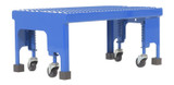 Vestil Steel Standard Slope Ladder No Handrail - 58 Degree 1 Perforated 16-13/16 In. Step Width 350 lb - Blue