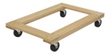 Vestil Hardwood Open Deck Dolly - 36 In. x 24 In. x 6-3/4 In. 1200 lb