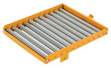 Vestil Steel Roller Platform - 26 In. x 21-1/2 In. Hefti-Lift Models - Yellow