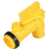 Vestil Polyethylene Bung Jumbo Manual Drum Faucet - 2 In. - Yellow