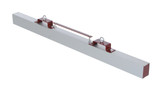 Vestil Steel Forklift Hanging Magnetic Sweeper - 60 In. Wide 65 lb - Silver