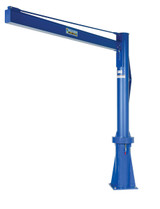 Vestil Steel Multi Station Jib Crane - 96 In. I-Beam 1000 lb - Blue
