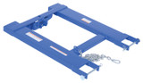 Vestil Steel Fork Truck Hook Base - 32 In. Length 4,000 lb - Blue