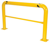 Vestil Steel High Profile Machinery and Rack Guard - 72 In. x 42 In. x 4 In. - Yellow