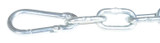 Vestil Steel Lad Safety Chain Option, - 26 In - Silver