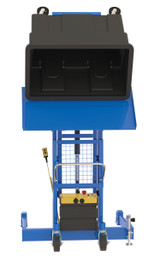 Vestil Steel Multi Purpose Tote Dumper - 60 In. Dump Height 600 lb - Blue