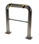 Vestil Stainless Steel High Profile Rack Guard - 36 In. x 42 In. x 4 In. - Silver