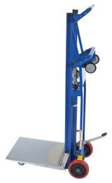 Vestil Steel Hydra Lift Cart - 33-3/4 In. x 20-1/2 In. 750 lb - Blue
