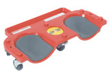 Vestil Plastic Rolling Knee Dolly - 10 In. x 20-1/4 In. x 3-1/2 In. 350 lb - Red
