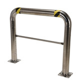 Vestil Stainless Steel High Profile Rack Guard - 48 In. x 42 In. x 4 In. - Silver