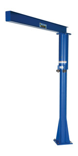 Vestil Steel Floor Mounted Jib - 80 In. I-Beam 600 lb - Blue
