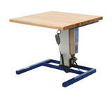 Vestil Steel Linear Actuated Adjustable Height Workstation - 36 In. x 36 In. x 29-1/8 In. 500 lb - Brown