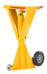 Vestil Steel Beam Trailer Stabilizing Ratchet Jack - 27-7/16 In. x 23-7/8 In. x 41 In. 100,000 lb Static - Yellow