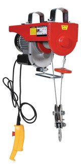 Vestil Steel Mini Cable Hoist Option - 19-1/4 In. x 8 In. x 11-3/4 In. 1000 lb - Red