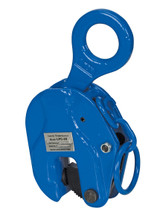 Vestil Steel Vertical Positive Locking Plate Clamp - 10 In. x 3 In. x 5 In. 2000 lb - Blue