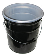 Vestil High Density Polyethylene Pail Liner - 12-1/2 In. x 12-1/2 In. x 13 In. 15 Mil Thick 5 Pack 5 Gallon - Clear