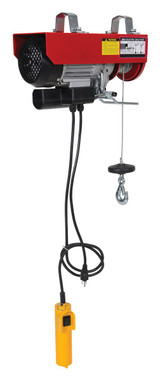 Vestil Steel Mini Cable Hoist Option - 15-1/8 In. x 5-3/4 In. x 8-7/8 In. 400 lb - Red