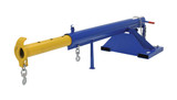 Vestil Steel Orbit Telescoping Lift Boom - 30 In. Fork Pocket Center 4,000 lb - Blue
