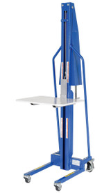 Vestil Steel Manual Work Positioner - 32 In. x 23-3/4 In. x 75-1/4 In. 440 lb - Blue