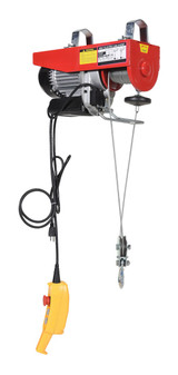 Vestil Steel Mini Cable Hoist Option - 16 In. x 6-1/4 In. x 10 In. 750 lb - Red