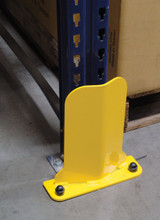 Vestil Steel Low Profile Rack Guard - 3 In. x 10 In. x 11-7/8 In. - Yellow