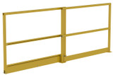 Vestil Steel Mezzanine Sliding Gate - 54 In. Opening Width - Yellow