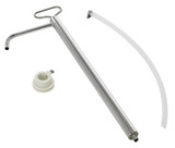 Vestil Stainless Steel Piston Pail Pump - 1 In. Bung 8-5/16 In. x 2-7/16 In. x 62-5/16 In. - Silver