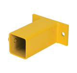 Vestil Steel Modular Guard Wall Mount for Outer Post Tubing Option - 6-7/8 In. x 3 In. x 6 In. - Yellow