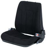 Vestil Cloth Deluxe Fork Truck Seat with Seat Belt - 4-1/2 In. x 4-1/2 In. x 4 In. - Black