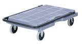 Vestil High Density Polyethylene Platform Truck Standard Fold Down Handle - 31-1/2 In. x 20-1/2 In. x 11 In. 500 lb - Gray