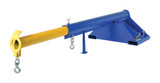 Vestil Steel Telescoping Lift Boom - 36 In. Fork Pocket Center 4,000 lb - Blue and Yellow