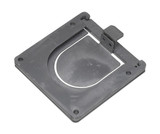 Vestil Steel Removable Bollard Base For Low Profile Rack Guards - Silver