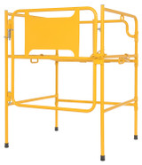 Vestil Steel Manhole Guard Rail - 32-5/8 In. x 33-5/8 In. x 44-1/8 In. - Yellow