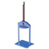Vestil Steel Mechanical Trash Compactor - 55 Gallon 7000 lb Compacting Force - Blue