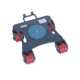 Vestil Steel Multi Direction Machinery Skate Without Handle - 12 In. Length x 12 In. Width x 4-7/16 In. Height 6,600 lb - Blue and Gray