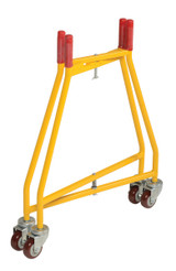 Vestil Steel Ergonomic Elevated Bucket and Pail Dolly - 29-3/8 In. x 29-3/8 In. x 32-1/8 In. 100 lb - Yellow