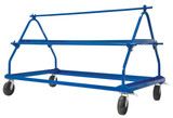 Vestil Steel Shrink Wrap Roll Cart - 80 In. x 40-15/16 In. x 46-13/16 In. 450 - Blue