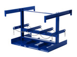 Vestil Steel Fork Truck LP Tank Caddy - 38-1/4 In. x 41-5/8 In. x 29 In. 6 Tank - Blue