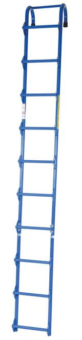 Vestil Steel Tank Access Ladder - 10 Ft. 300 lb - Blue