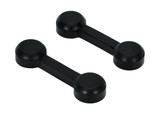 Vestil Molded Rubber Crossover Connectors - 10-3/8 In. x 2-7/8 In. x 1-7/16 In. - Black