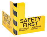 Vestil Steel Corner Guard - 16 In. x 16 In. x 16 In. - Yellow