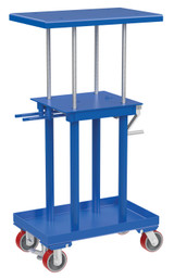Vestil Steel High Profile Mechanical Post Table 18 in X - 28 in 1000 lb - Blue