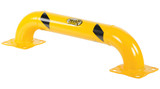 Vestil Steel Low Profile Rack Guard Bollard - 36-5/8 In. Length - Yellow